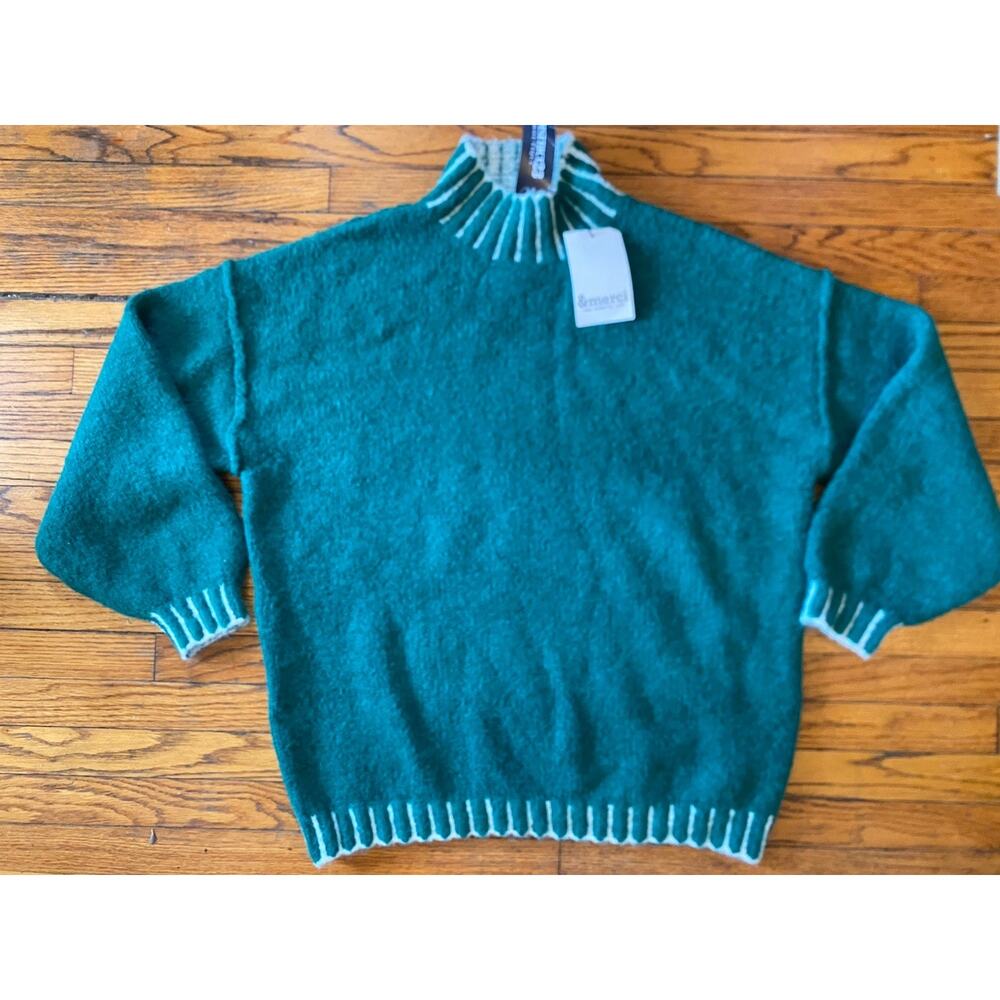 NWT Mercy Soft Green Sweater Women’s Medium Mock Neck $64